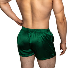 a hot man in green DM Dirty Night Silk Boxers - pridevoyageshop.com - gay men’s thongs, boxers, briefs and jockstraps