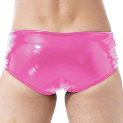 a hot man in pink Men’s High-Shine Drawstring Glossy Boxers - pridevoyageshop.com - gay men’s thongs, boxers, briefs and jockstraps