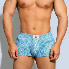 a hot man in sky Paisley DM Paisley Boxers - pridevoyageshop.com - gay men’s thongs, boxers, briefs and jockstraps