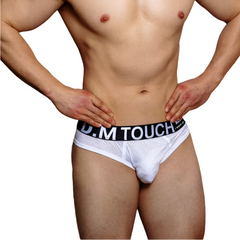 a hot man in white Men’s D.M. Touch Me Mesh Jockstrap - pridevoyageshop.com - gay men’s thongs, boxers, briefs and jockstraps