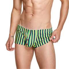 a hot man in yellow CockCandy Stripes Boxers - pridevoyageshop.com - gay men’s thongs, boxers, briefs and jockstraps