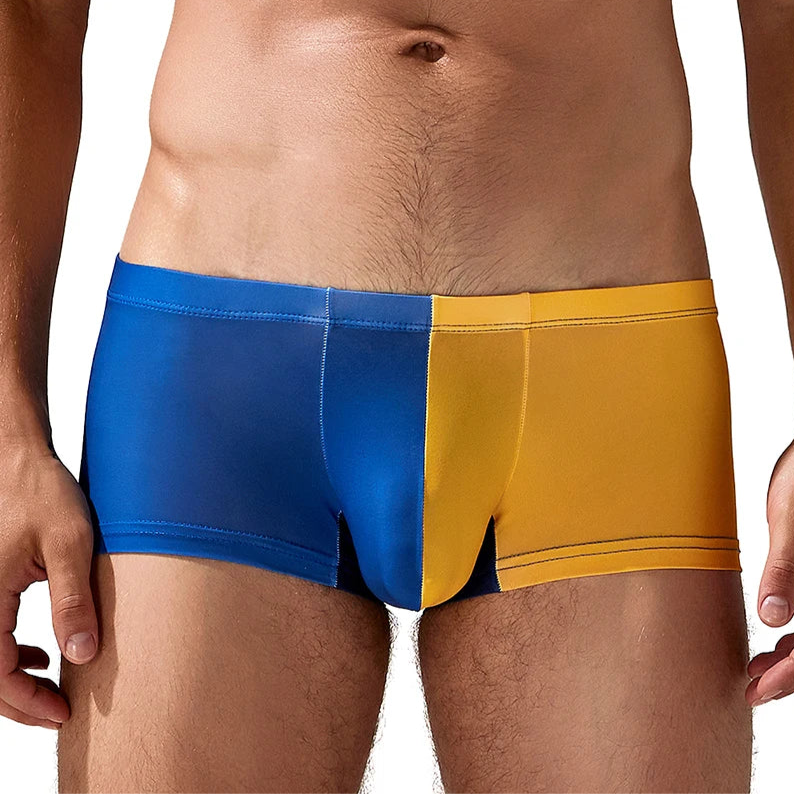 a hot man in yellow Seobean Varsity Boxer Briefs - pridevoyageshop.com - gay men’s thongs, boxers, briefs and jockstraps