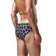 a sex man in black Men’s Hex Mesh Swim Briefs - pridevoyageshop.com - gay men’s sexy swim briefs, trunks, board shorts, and bikinis