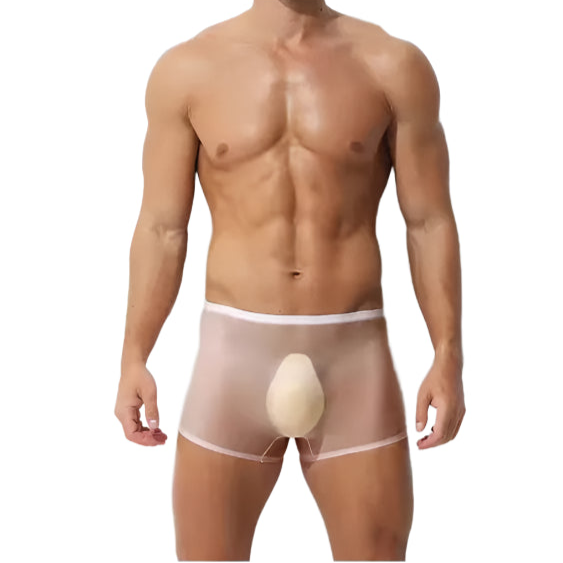 a sex man in pink Men’s Ultra Sheer Big Bulge Boxers - pridevoyageshop.com - gay men’s thongs, boxers, briefs and jockstraps
