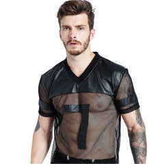 a sexy man in 7 Men’s The QB Mesh Jersey – pridevoyageshop.com – gay men’s harness, lingerie and fetish wear