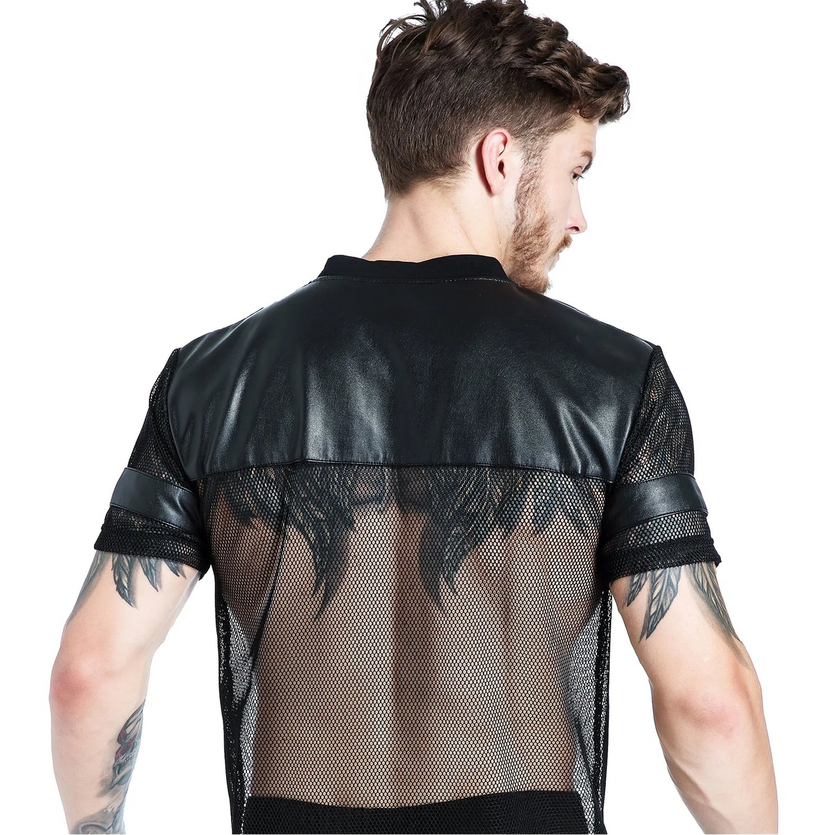 a sexy man in 7 Men’s The QB Mesh Jersey – pridevoyageshop.com – gay men’s harness, lingerie and fetish wear