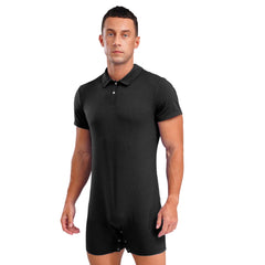 a sexy man in Black Handler Singlet - pridevoyageshop.com - gay men's lingerie, bodywear, fetish wear
