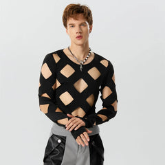 a sexy man in Black No Talking Cutout Bodysuit - pridevoyageshop.com - gay men's lingerie, bodywear, fetish wear
