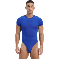 a sexy man in Blue Afters Bodysuit - pridevoyageshop.com - gay men's lingerie, bodywear, fetish wear
