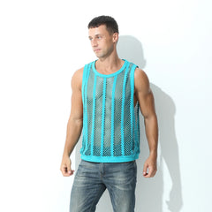 a sexy man in Green Pool Queen Net Top - pridevoyageshop.com - gay men's fashion, clubwear, party outfit
