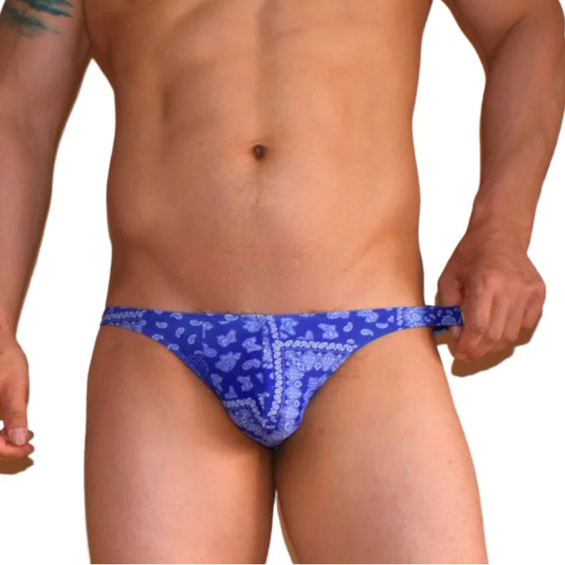 a sexy man in Men’s Deep Sea Bulge Swim Bikini Briefs - pridevoyageshop.com - gay men’s sexy swim briefs, trunks, board shorts, and bikinis