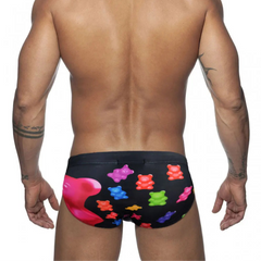 a sexy man in Men’s Gummy Bear Swim Briefs - pridevoyageshop.com - gay men’s sexy swim briefs, trunks, board shorts, and bikinis