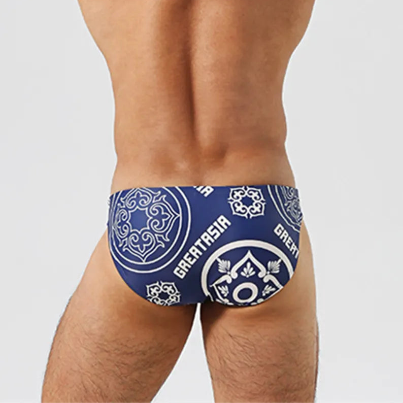 a sexy man in Men’s Prince of Persia Low Rise Swim Briefs - pridevoyageshop.com - gay men’s sexy swim briefs, trunks, board shorts, and bikinis