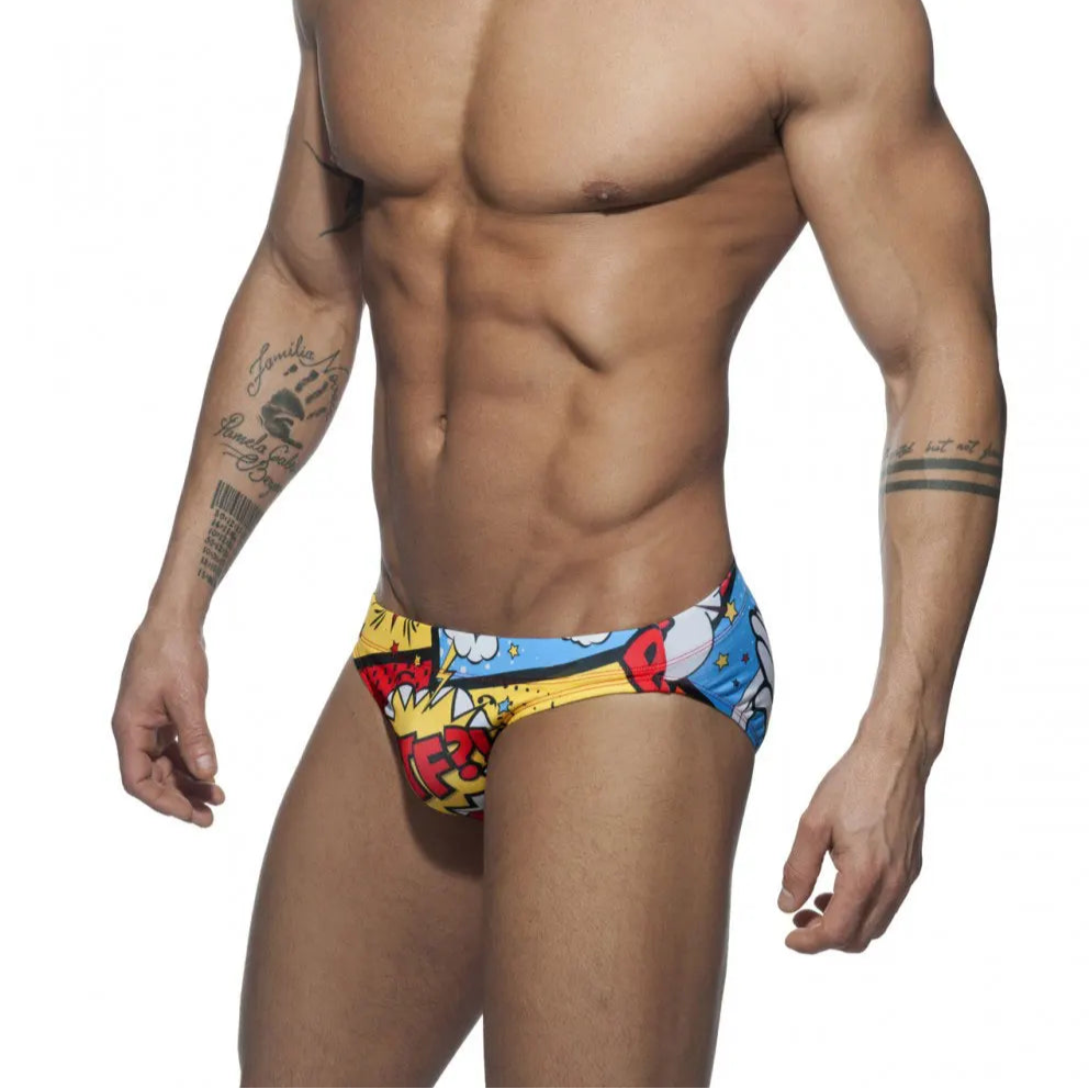 a sexy man in Men's Slap Me Swim Briefs - pridevoyageshop.com - gay men’s sexy swim briefs, trunks, board shorts, and bikinis
