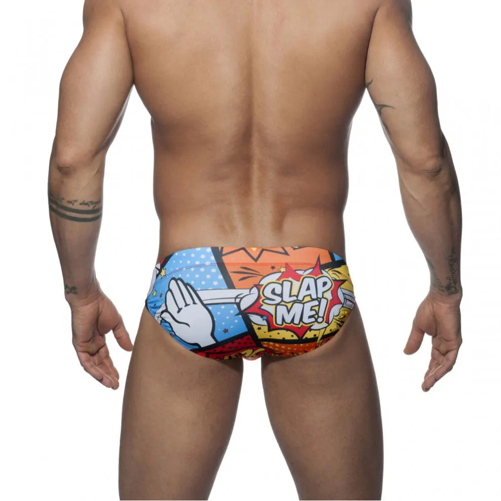 a sexy man in Men's Slap Me Swim Briefs - pridevoyageshop.com - gay men’s sexy swim briefs, trunks, board shorts, and bikinis