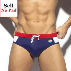 a sexy man in Netherlands flag Men’s World Play National Flags Swim Briefs - pridevoyageshop.com - gay men’s sexy swim briefs, trunks, board shorts, and bikinis