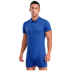 a sexy man in Royal Blue Handler Singlet - pridevoyageshop.com - gay men's lingerie, bodywear, fetish wear
