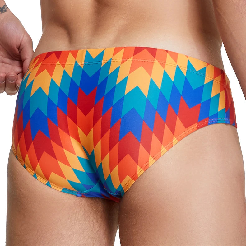 a sexy man in SEOBEAN Men’s Blaze & Daze Swim Briefs - pridevoyageshop.com - gay men’s sexy swim briefs, trunks, board shorts, and bikinis