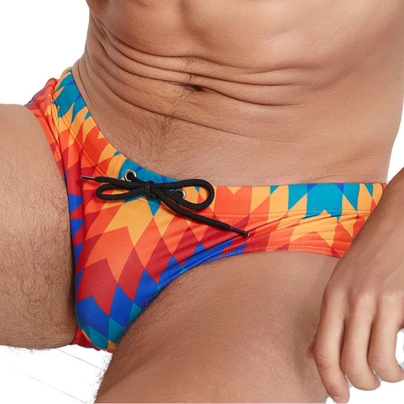 a sexy man in SEOBEAN Men’s Blaze & Daze Swim Briefs - pridevoyageshop.com - gay men’s sexy swim briefs, trunks, board shorts, and bikinis