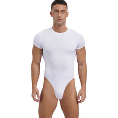 a sexy man in White Afters Bodysuit - pridevoyageshop.com - gay men's lingerie, bodywear, fetish wear
