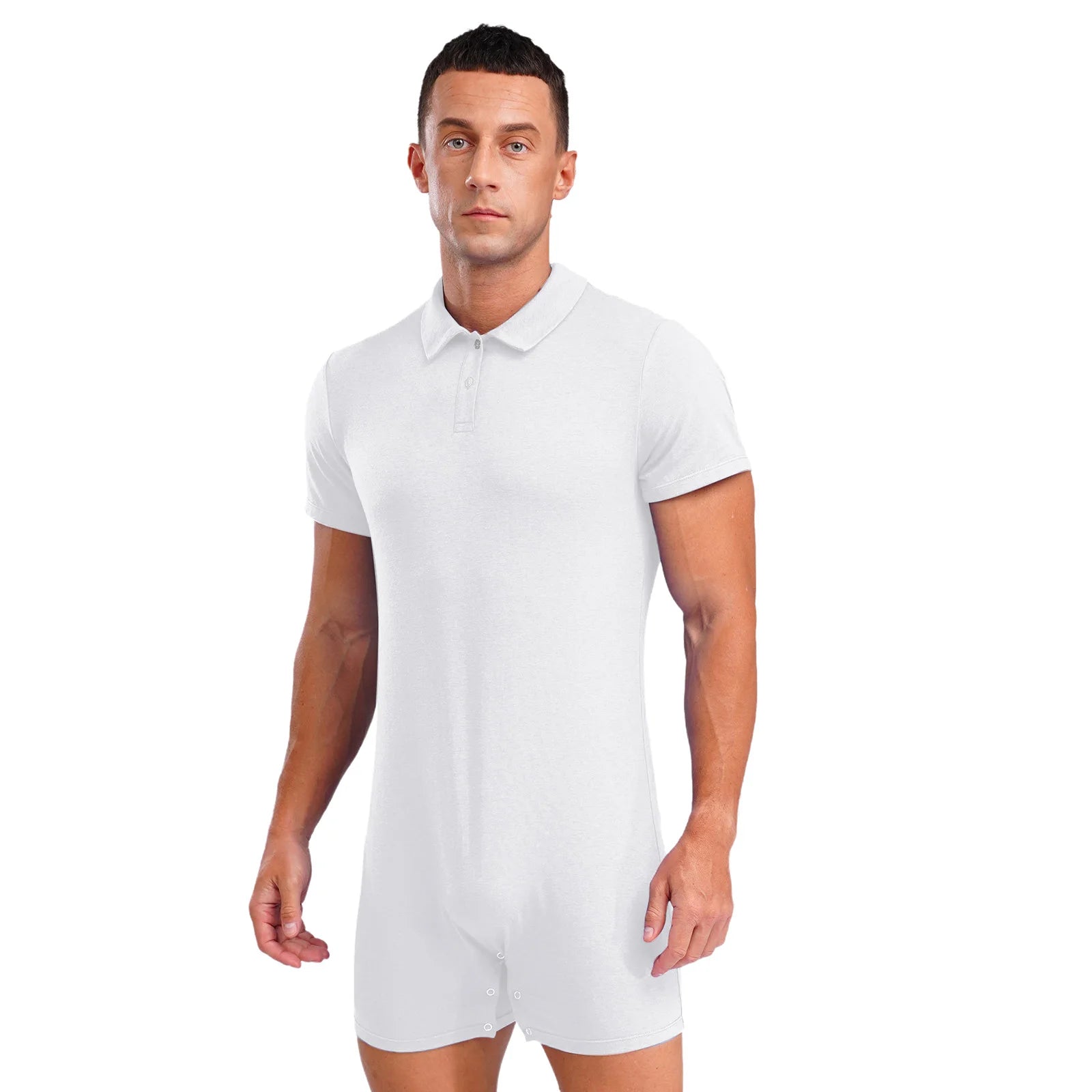 a sexy man in White Handler Singlet - pridevoyageshop.com - gay men's lingerie, bodywear, fetish wear
