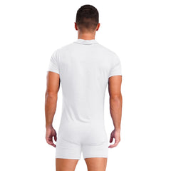 a sexy man in White Handler Singlet - pridevoyageshop.com - gay men's lingerie, bodywear, fetish wear
