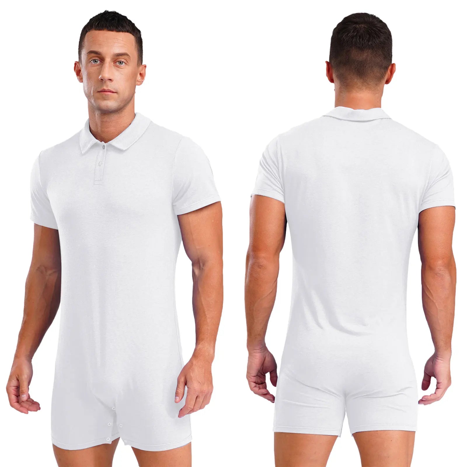 a sexy man in White Handler Singlet - pridevoyageshop.com - gay men's lingerie, bodywear, fetish wear

