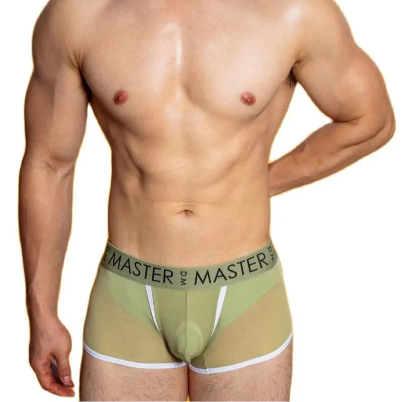 a sexy man in army green DM See Me Boxer Briefs - pridevoyageshop.com - gay men’s thongs, boxers, briefs and jockstraps