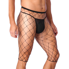 a sexy man in big mesh Signal Boost Capri Nets - pridevoyageshop.com - gay men’s harness, lingerie and fetish wear