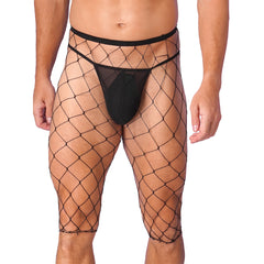 a sexy man in big mesh Signal Boost Capri Nets - pridevoyageshop.com - gay men’s harness, lingerie and fetish wear