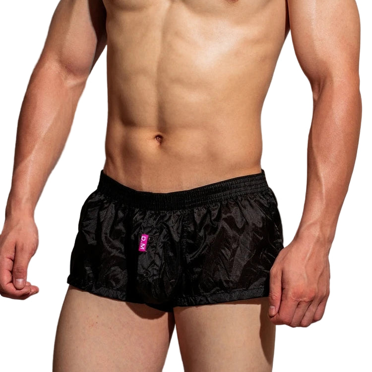 a sexy man in black DM Men’s Airdrop Low-Rise Sheer Boxers – pridevoyageshop.com – gay men’s sexy swim briefs, trunks, board shorts, and bikinis