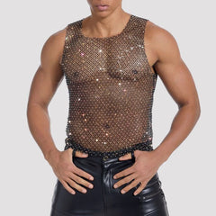a sexy man in black Like what you see? Check out our Mesh and Sheer Collection! - pridevoyageshop.com - gay men’s harness, lingerie and fetish wear
