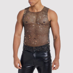 a sexy man in black Like what you see? Check out our Mesh and Sheer Collection! - pridevoyageshop.com - gay men’s harness, lingerie and fetish wear