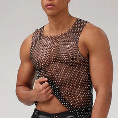 a sexy man in black Like what you see? Check out our Mesh and Sheer Collection! - pridevoyageshop.com - gay men’s harness, lingerie and fetish wear