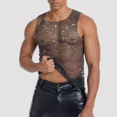 a sexy man in black Like what you see? Check out our Mesh and Sheer Collection! - pridevoyageshop.com - gay men’s harness, lingerie and fetish wear