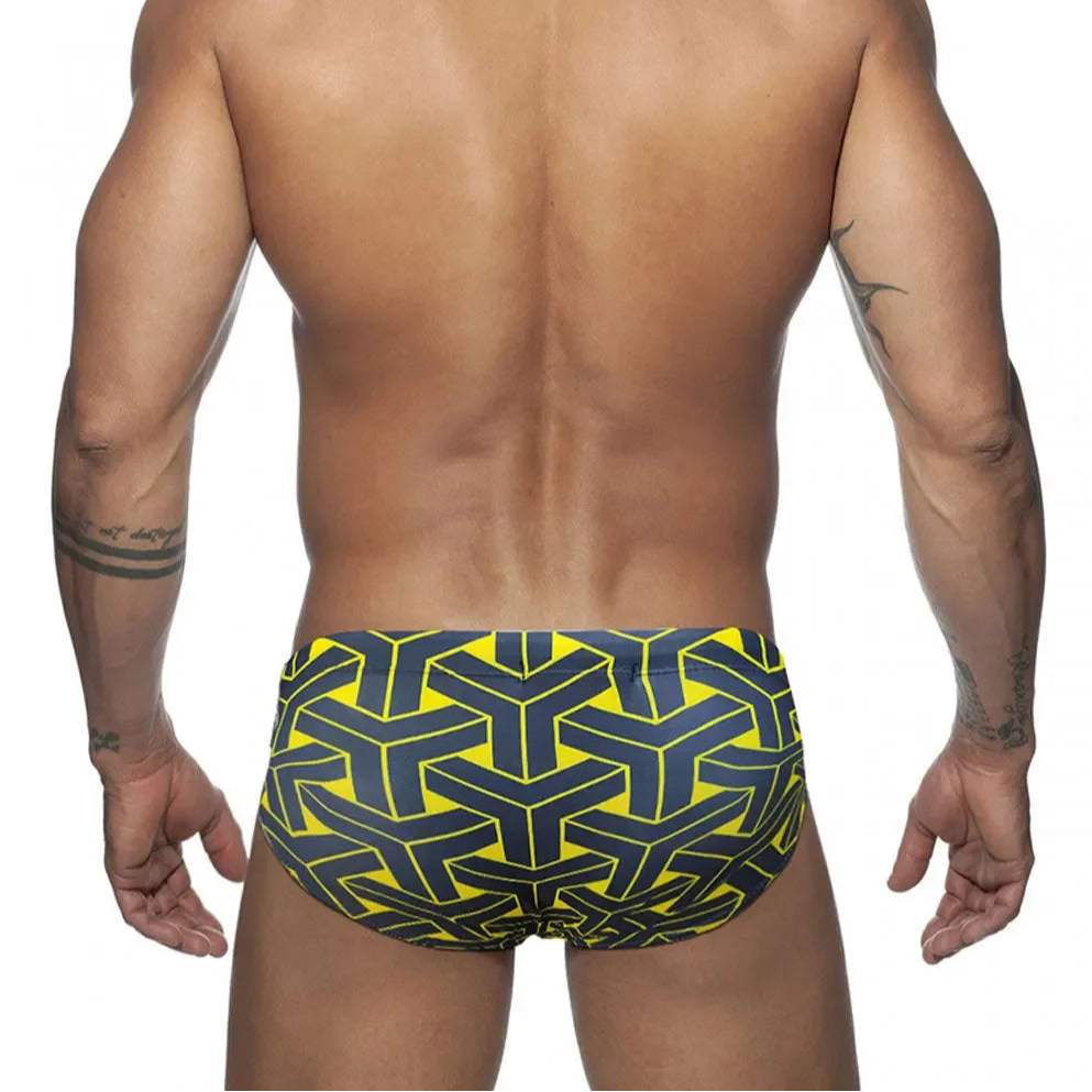 a sexy man in black Men’s Brickhouse Booty Swim Briefs - pridevoyageshop.com - gay men’s sexy swim briefs, trunks, board shorts, and bikinis