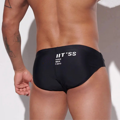 a sexy man in black Men’s MVP Meatpack Swim Briefs - pridevoyageshop.com - gay men’s sexy swim briefs, trunks, board shorts, and bikinis