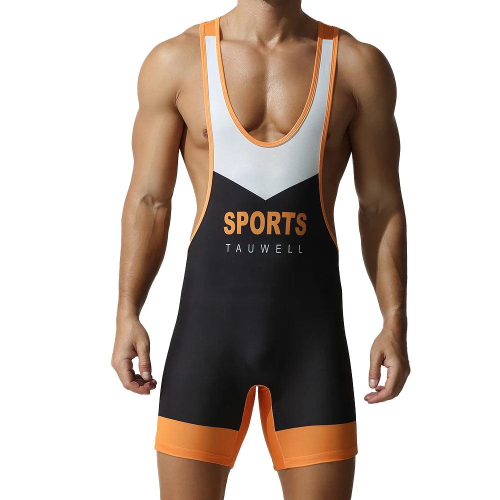 a sexy man in black Men’s On-Point Chevron Singlet – pridevoyageshop.com – gay men’s harness, lingerie and fetish wear