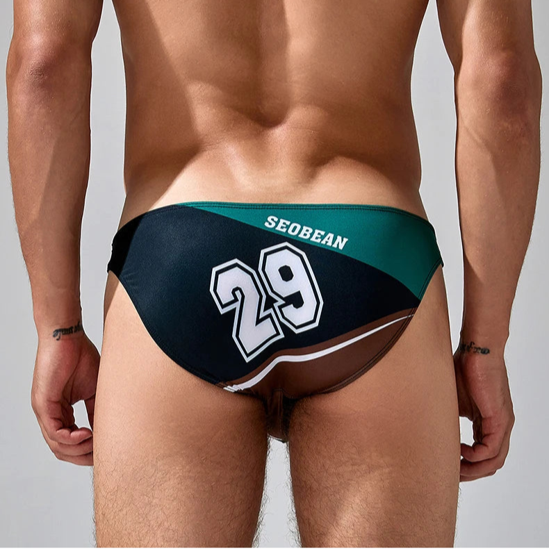 a sexy man in black SEOBEAN Men’s NO.29 Bulge Bikini Brief - pridevoyageshop.com - gay men’s thongs, boxers, briefs and jockstraps