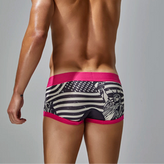 a sexy man in black SEOBEAN Stars and Stripes Boxer Briefs - pridevoyageshop.com - gay men’s thongs, boxers, briefs and jockstraps