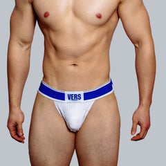 a sexy man in blue DM Gay Men's Roleplay Jockstrap - pridevoyageshop.com - gay men’s thongs, boxers, briefs and jockstraps