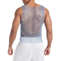 a sexy man in blue Like what you see? Check out our Mesh and Sheer Collection! - pridevoyageshop.com - gay men’s harness, lingerie and fetish wear