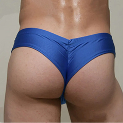a sexy man in blue Men’s Booty Drop Low-Rise Swim Briefs - pridevoyageshop.com - gay men’s sexy swim briefs, trunks, board shorts, and bikinis