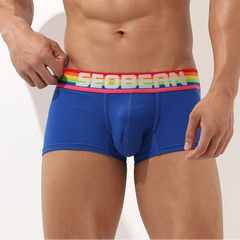 a sexy man in blue SEOBEAN Men’s Pride-Banded Bulge Boxers - pridevoyageshop.com - gay men’s thongs, boxers, briefs and jockstraps