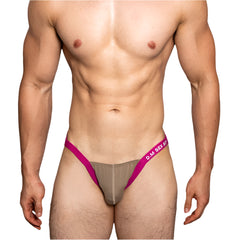 a sexy man in brown man DM Men’s “Sex Boy” Strapped Brief - pridevoyageshop.com - gay men’s thongs, boxers, briefs and jockstraps