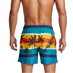 a sexy man in coconut tree Men’s Cruise Control Fire Island Swim Shorts – pridevoyageshop.com – gay men’s sexy swim briefs, trunks, board shorts, and bikinis