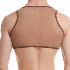 a sexy man in coffee Fire Island Flicker Micro Crop - pridevoyageshop.com - gay men’s harness, lingerie and fetish wear