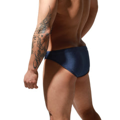 a sexy man in dark blue Men’s Officer on Duty Low Rise Swim Briefs - pridevoyageshop.com - gay men’s sexy swim briefs, trunks, board shorts, and bikinis