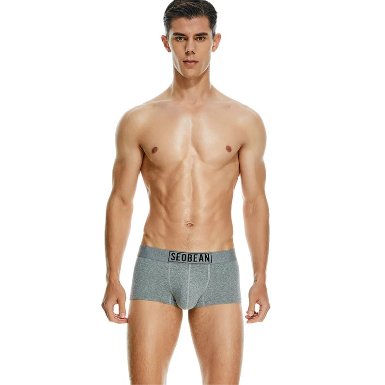 a sexy man in dark gray Men’s Thirst Trap Classic Boxers - pridevoyageshop.com - gay men’s thongs, boxers, briefs and jockstraps