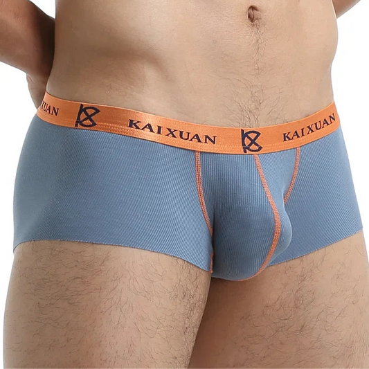 a sexy man in dark gray Mens Seamless Chroma Mini Trunks - pridevoyageshop.com - gay men’s thongs, boxers, briefs and jockstraps